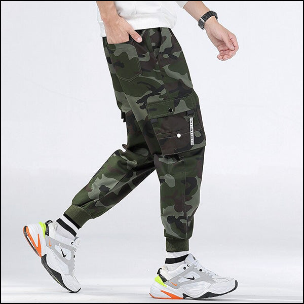 Pantalon camouflage cargo homme