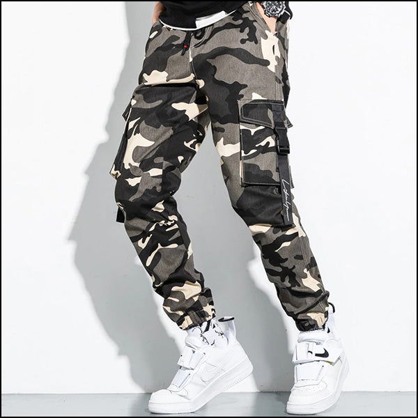 Pantalon camouflage homme coton