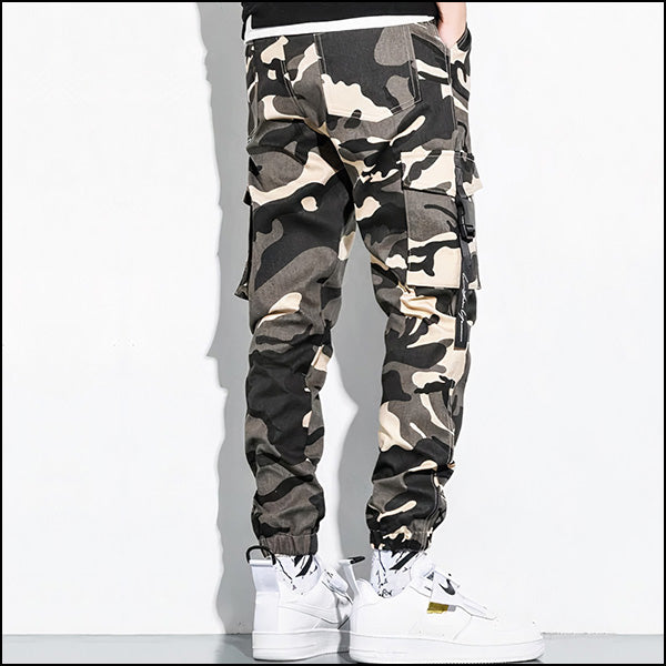 Pantalon camouflage homme coton