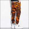 Pantalon camouflage homme orange
