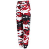 Pantalon camouflage rouge femme