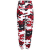 Pantalon camouflage rouge femme