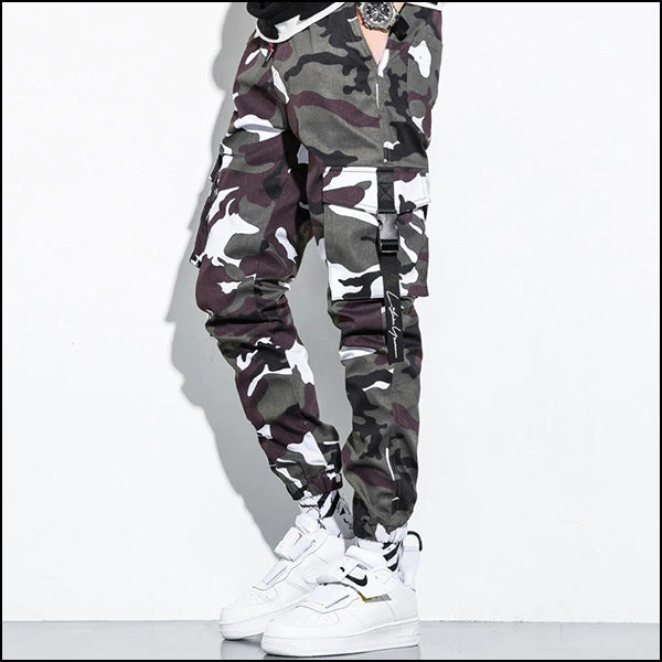 Pantalon camouflage violet