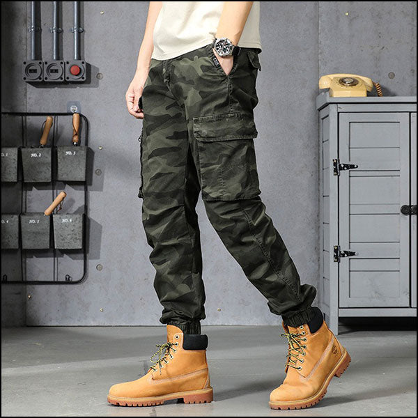 Pantalon cargo camouflage homme