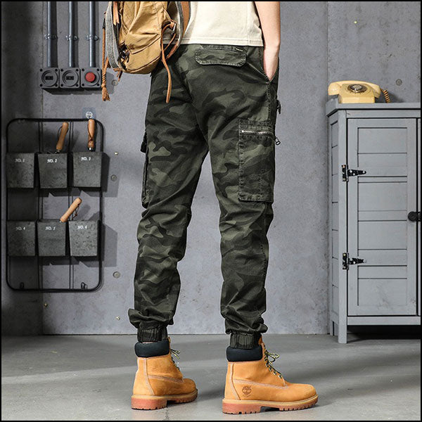 Pantalon cargo camouflage homme