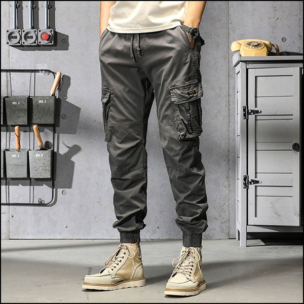 Pantalon cargo gris foncé