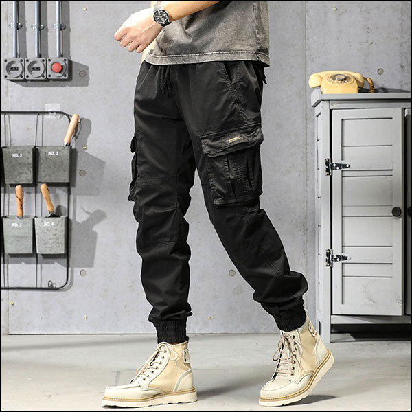 Pantalon cargo léger noir