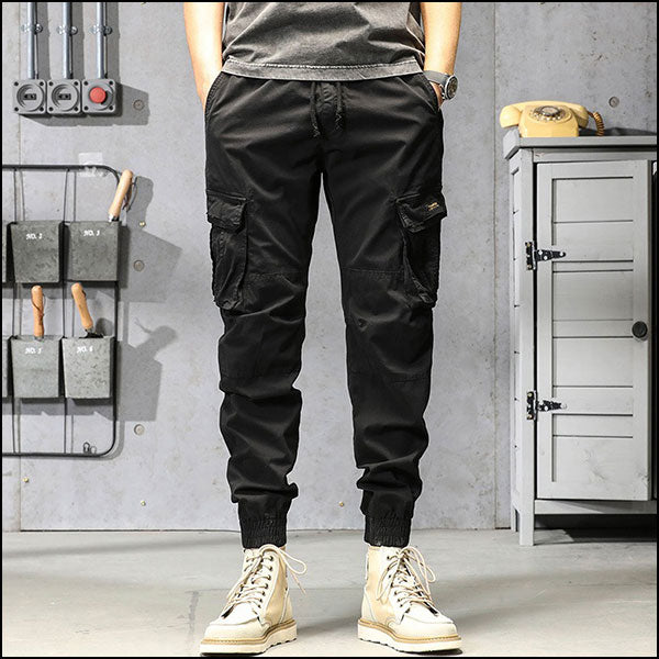 Pantalon cargo léger noir