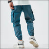 Pantalon cargo militaire homme bleu