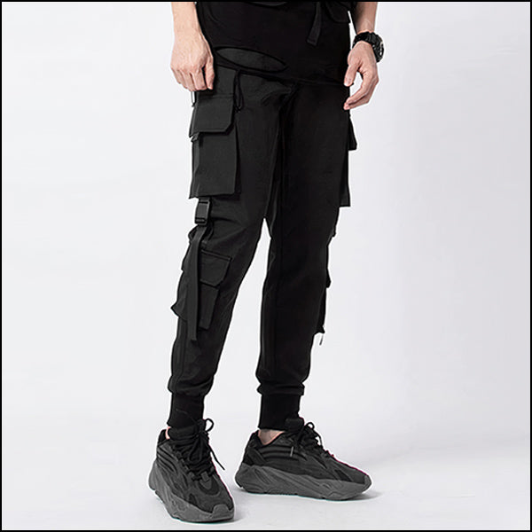 Pantalon cargo militaire noir