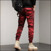 Pantalon cargo militaire rouge