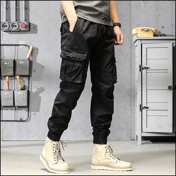 Pantalon cargo noir ado