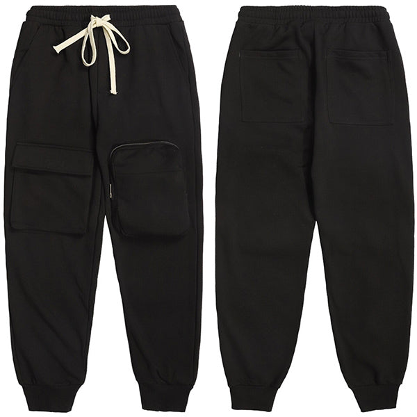 Pantalon cargo noir ample