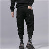 Pantalon cargo noir coton homme