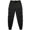 Pantalon cargo noir coupe droite