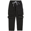 Pantalon cargo noir large homme