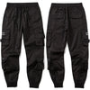 Pantalon cargo tactique large noir