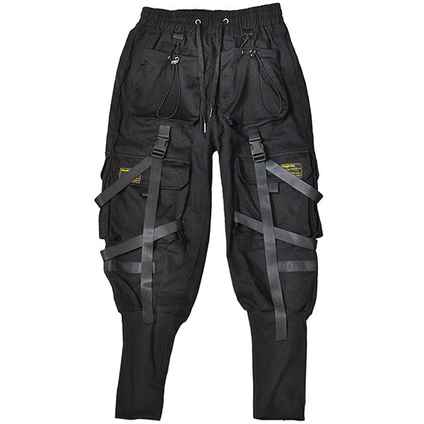 Pantalon cargo tactique poches noir