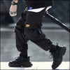 Pantalon large noir style cargo
