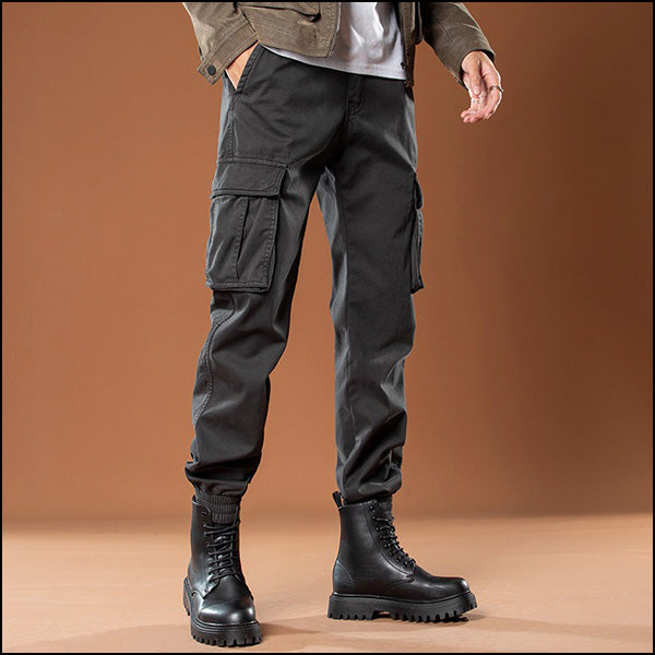Pantalon militaire gris homme
