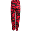 Pantalon militaire rouge femme