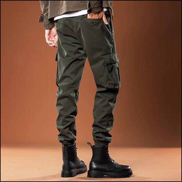 Pantalon militaire vert kaki homme