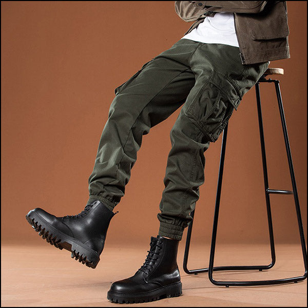 Pantalon militaire vert kaki homme