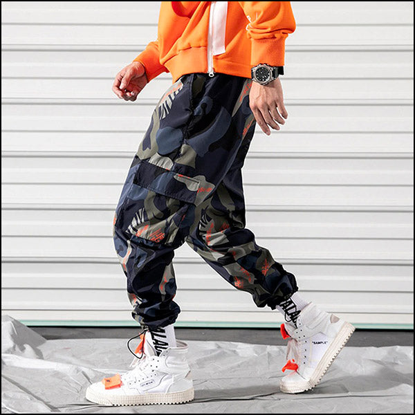 Pantalon militaire violet homme