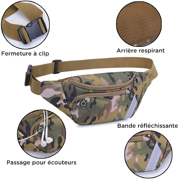 Sacoche banane militaire