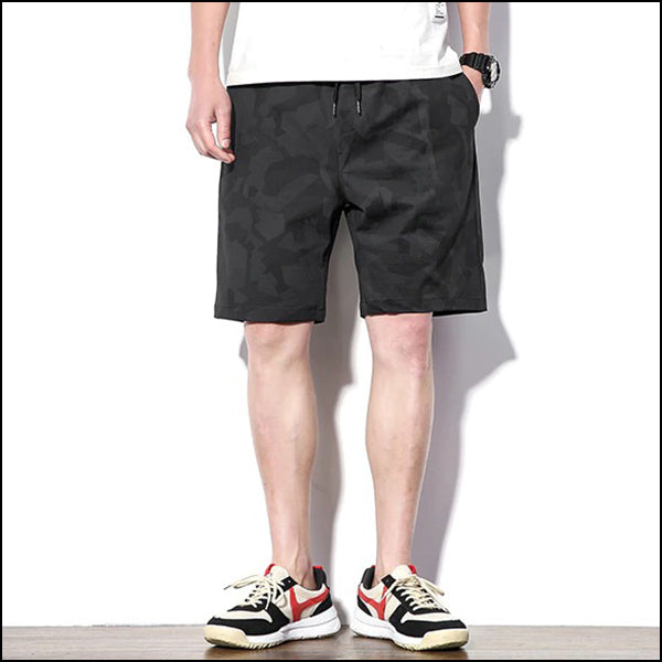 Short camouflage homme noir