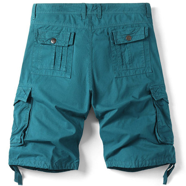 Short militaire bleu homme