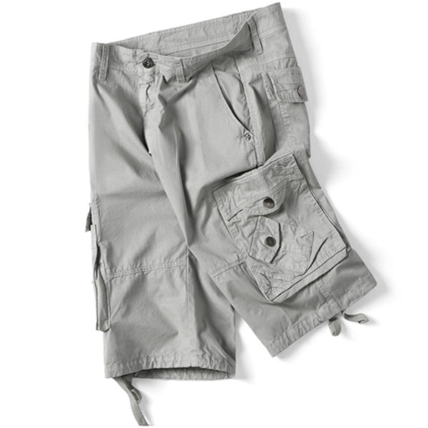 Short militaire gris homme