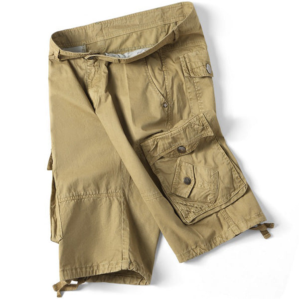 Short militaire kaki