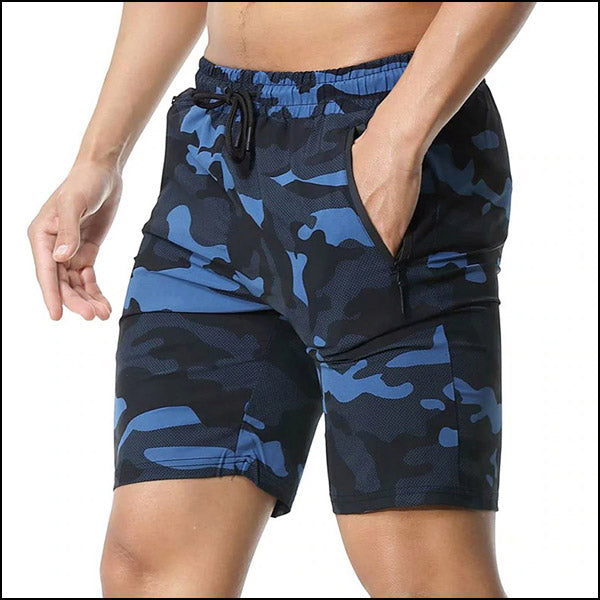 Short running homme bleu marine