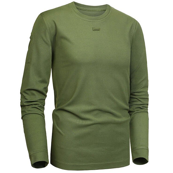 T-shirt militaire manche longue vert homme