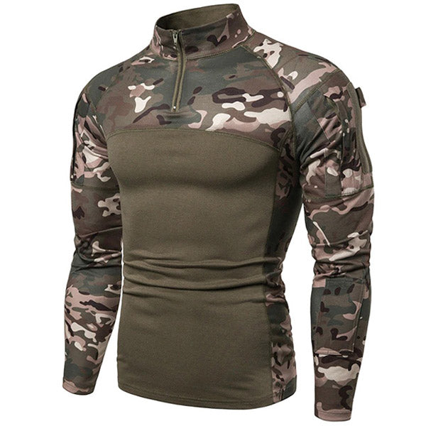 T-shirt militaire homme sport manche longue