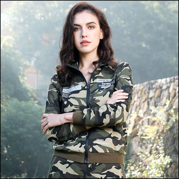 Veste camouflage militaire femme