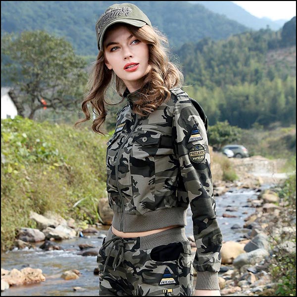 Veste militaire crop