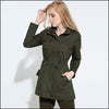 Veste militaire femme longue
