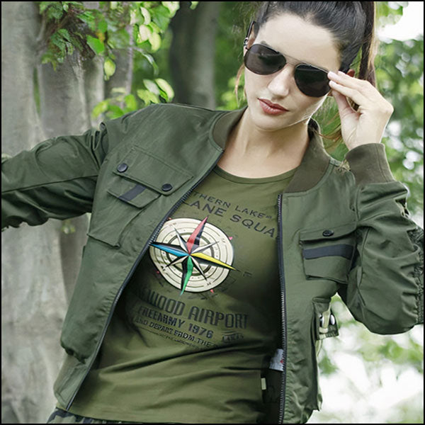 Veste militaire femme verte