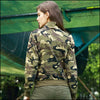 Veste militaire motif camouflage femme