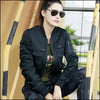 Veste style militaire noir femme