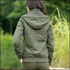 Veste vert kaki militaire femme