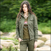 Veste vert kaki militaire femme