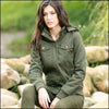 Veste vert kaki militaire femme