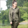 Veste vert militaire femme