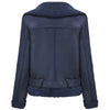 Blouson aviateur bleu marine femme