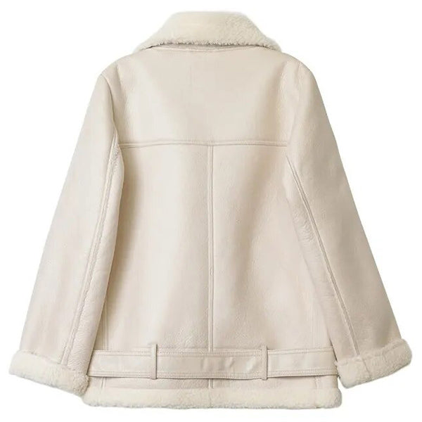 Blouson aviateur femme blanc