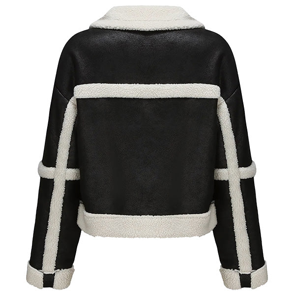 Blouson aviateur femme col fourrure