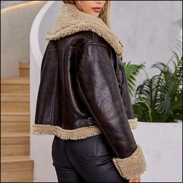 Blouson aviateur femme court